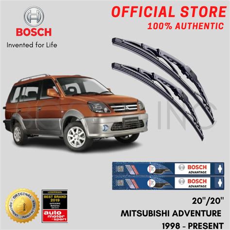 mitsubishi adventure wiper size|BOSCH Advantage Wiper blade Set for MITSUBISHI Adventure .